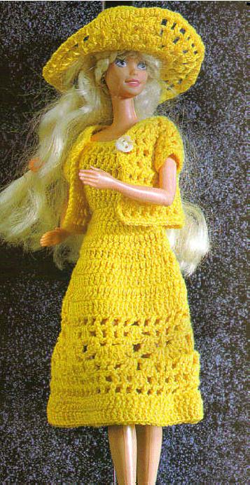 robe crochet barbie